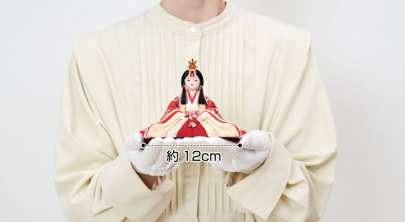 すずなりの木目込み雛人形　翠光雛は手のひらにのるコンパクトでおしゃれなお雛様です。